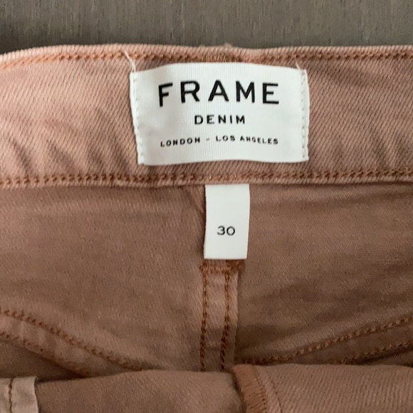 NWT FRAME Salmon Pink Demin Skirt 💕✨ - Picture 2 of 5